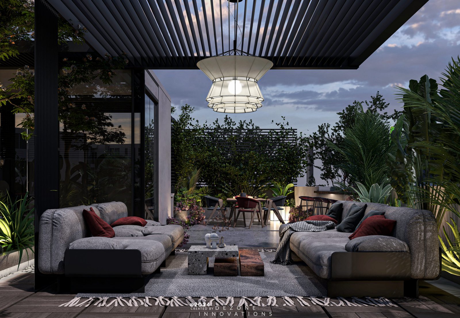 Penthouse Apartments With Story Mix Mix Taking Private Pergolas Interior Design